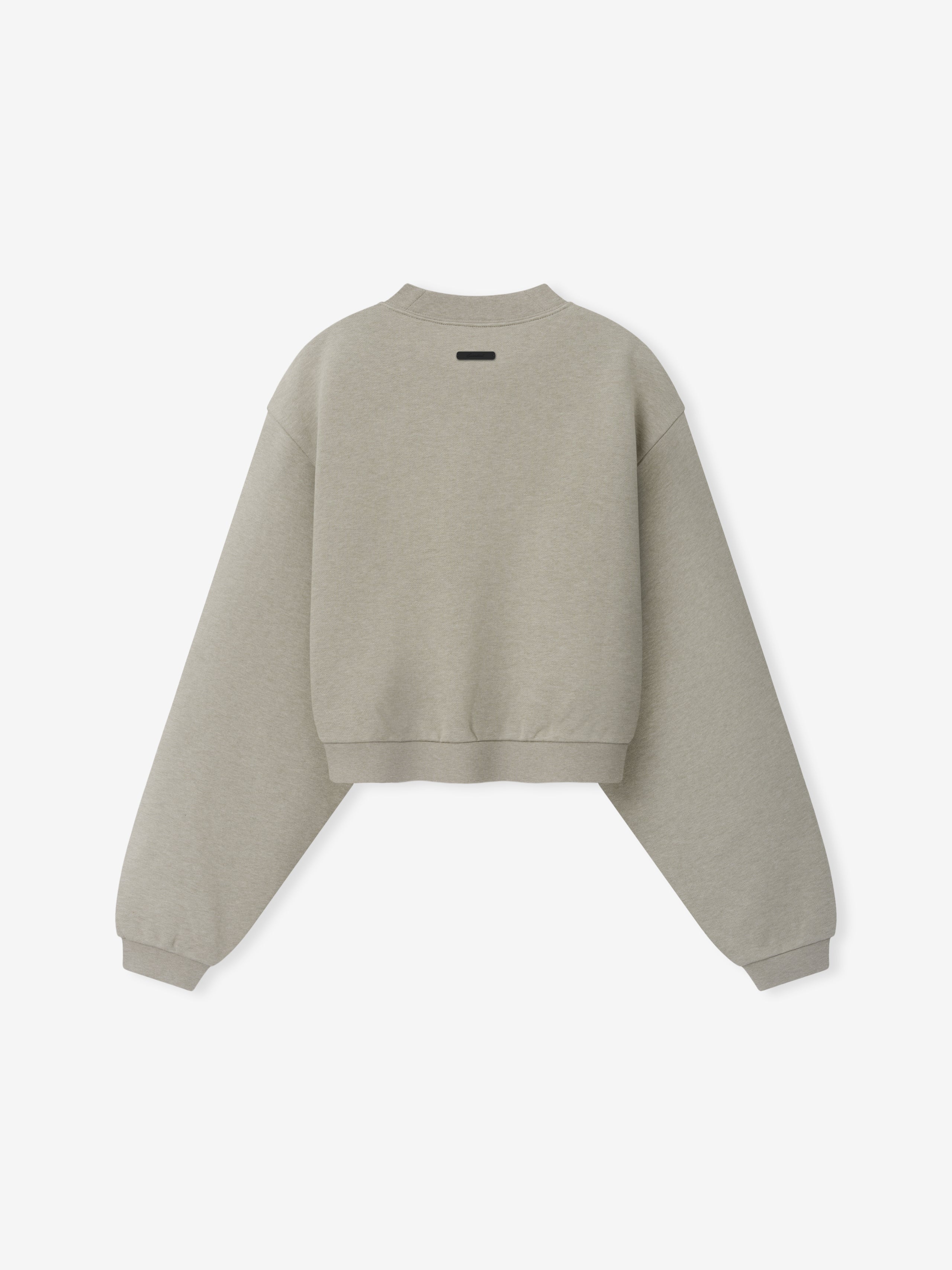 Womens Modern Cropped Crewneck Sweatshirt