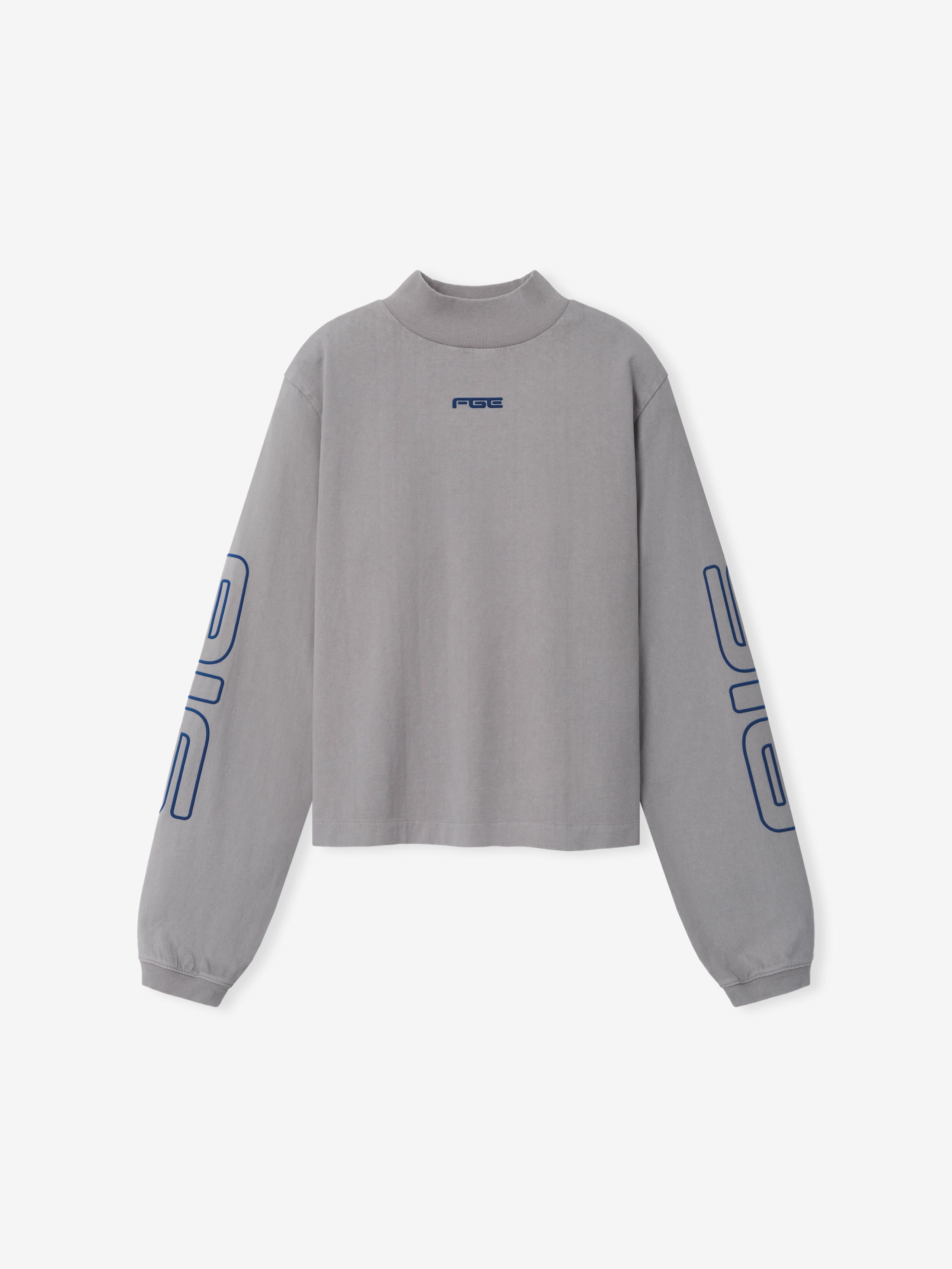 Womens Slim Mock Neck Longsleeve Tee