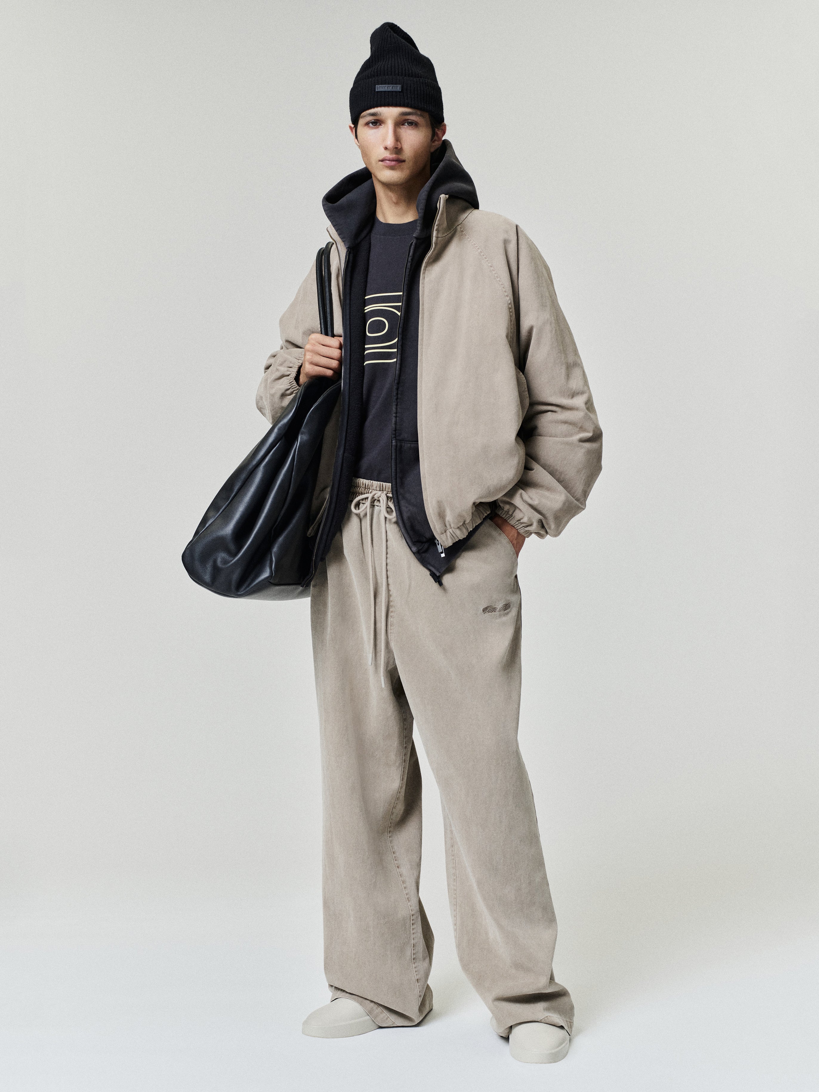 Cotton Twill Lounge Drawstring Pant
