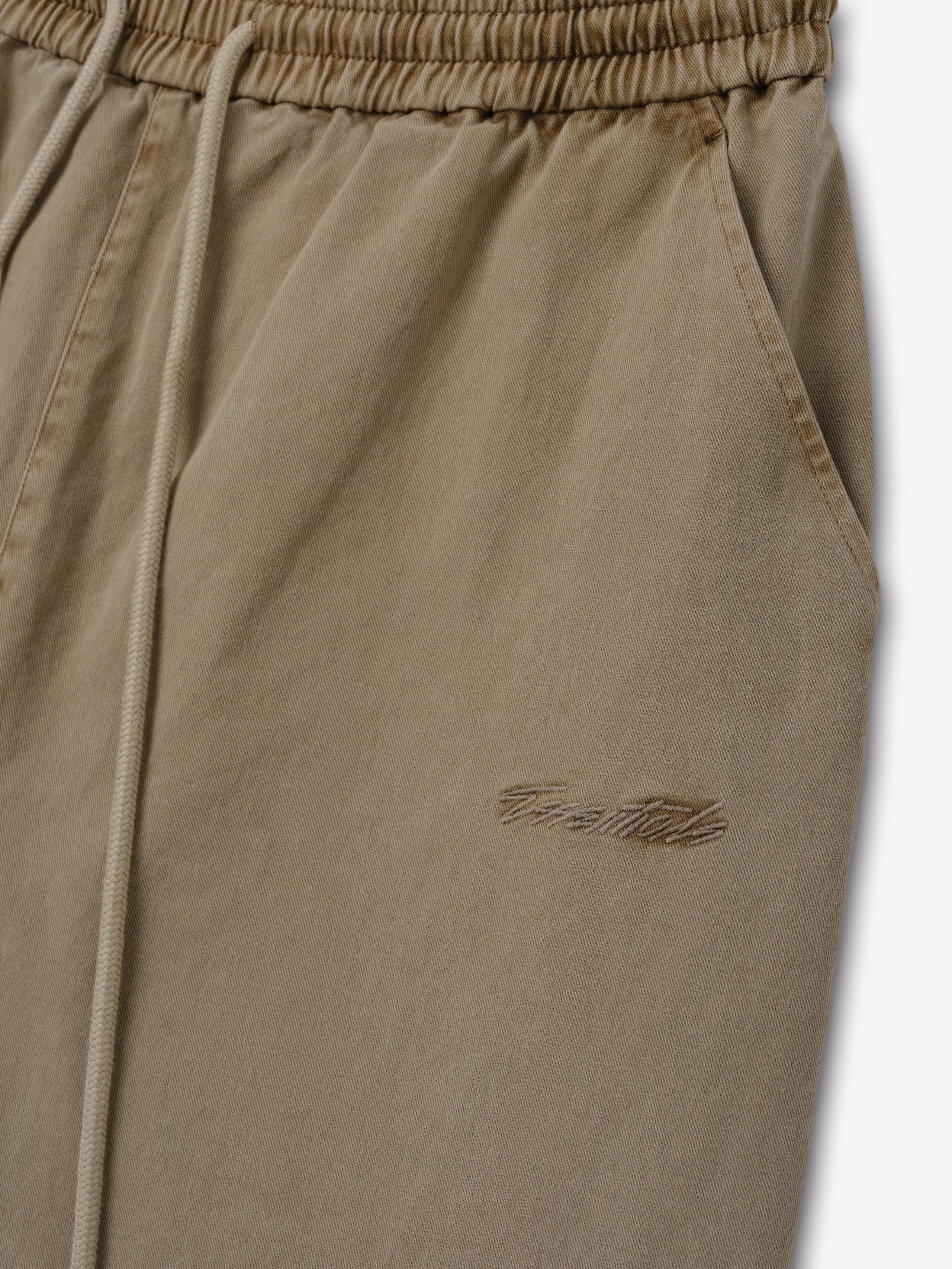Cotton Twill Lounge Drawstring Short